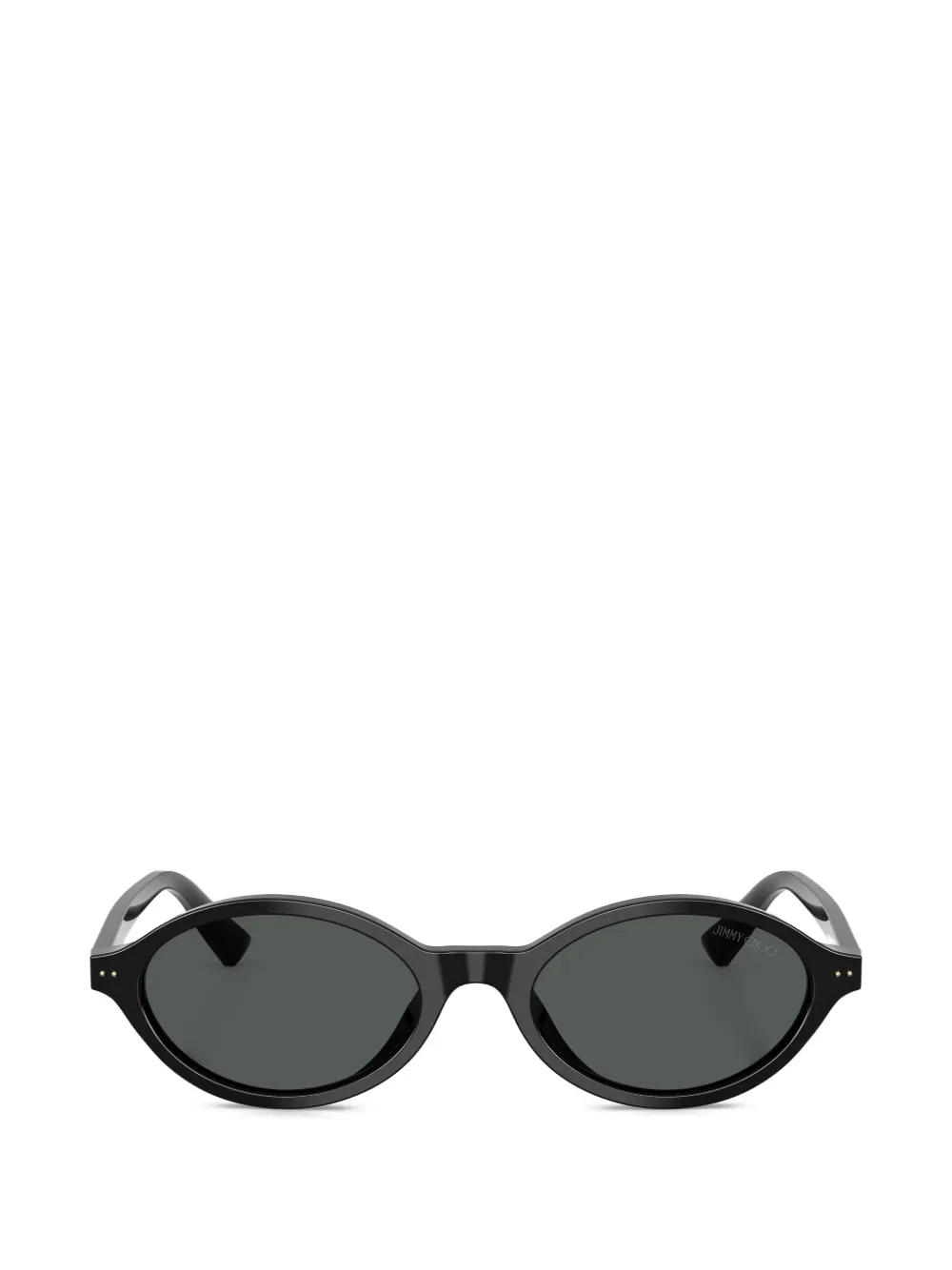 Jimmy Choo Eyewear Sonnenbrille mit ovalem Gestell - Schwarz