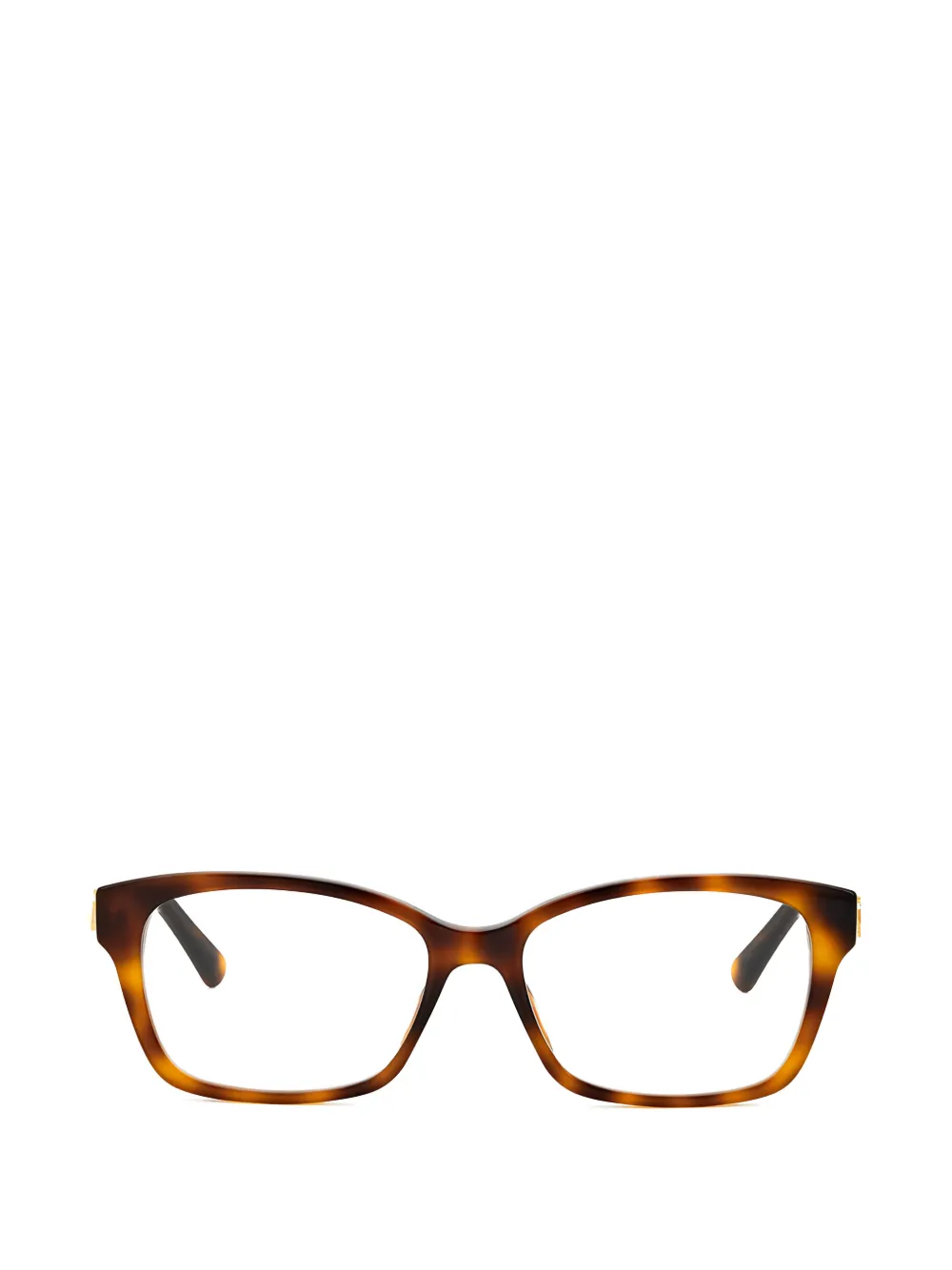 Jimmy Choo Eyewear rectangle-frame glasses - Marrone