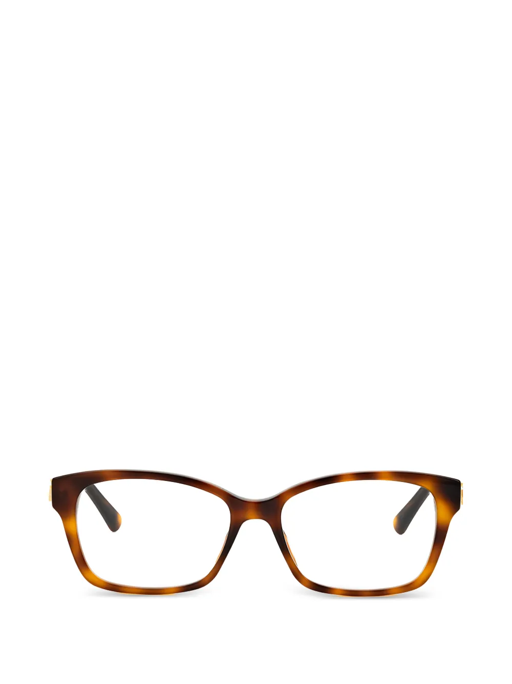 Jimmy Choo Eyewear rectangle-frame glasses - Marrone