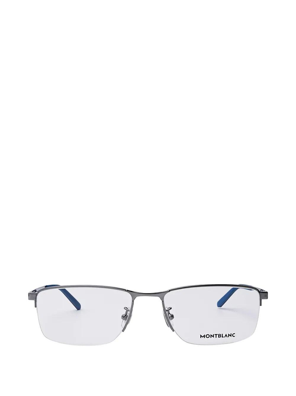 Montblanc rectangle-frame half-rim glasses - Grigio