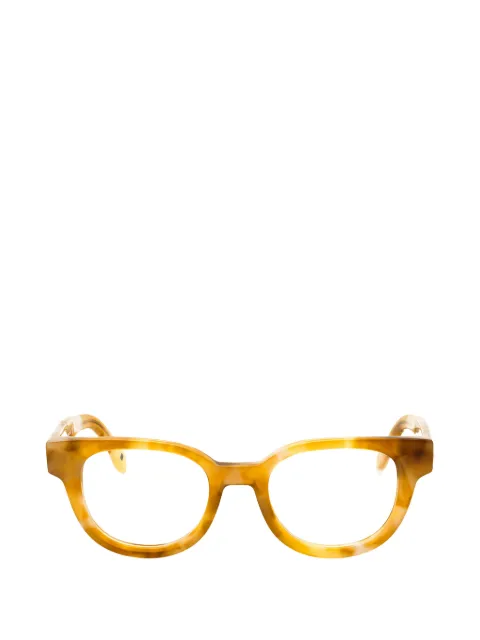 Palm Angels Eyewear logo-plaque round-frame glasses