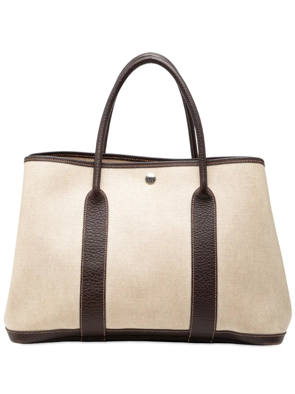 Hermès Pre-Owned Borsa tote Garden Party 36 in tela Toile e pelle Negonda 2015 - Marrone