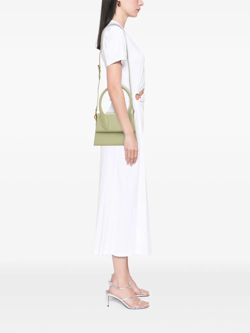  Jacquemus Pre-owned 2018-2025 Smooth Calfskin Le Grand Chiquito Satchel - Green 