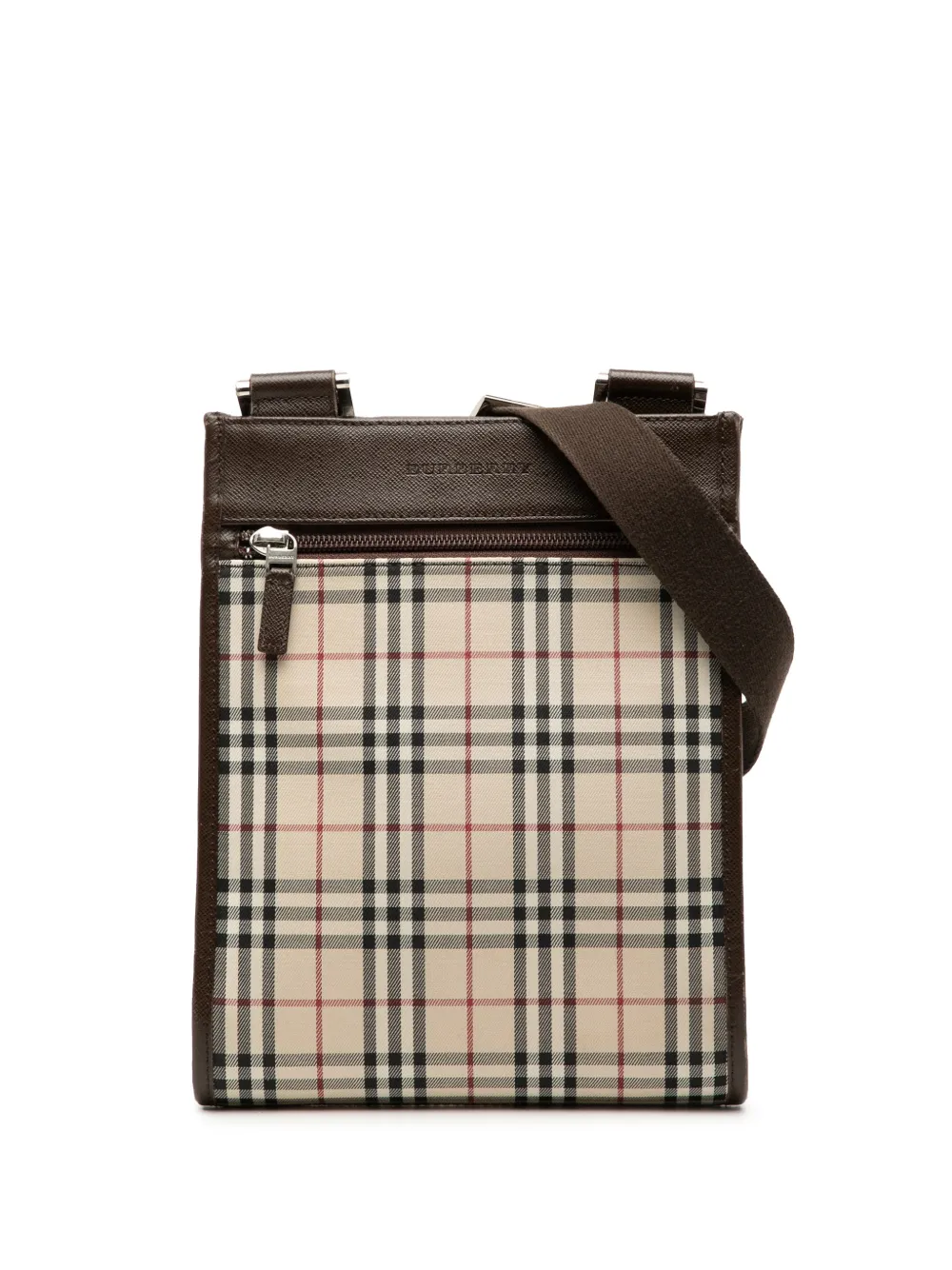 Burberry Pre-Owned 2000-2017 House Check Canvas crossbody bag - Marrone