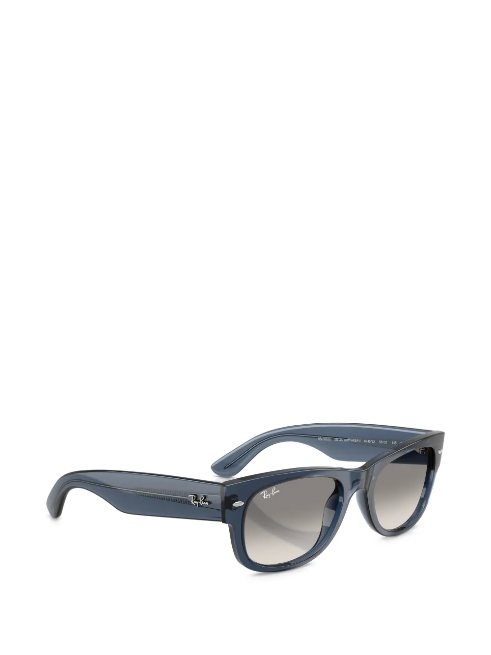 Ray-Ban Mega Wayfarer II zonnebril met vierkant montuur Blauw