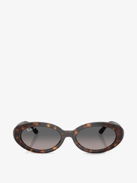 Ray-Ban lentes de sol con armazón ovalada estilo carey