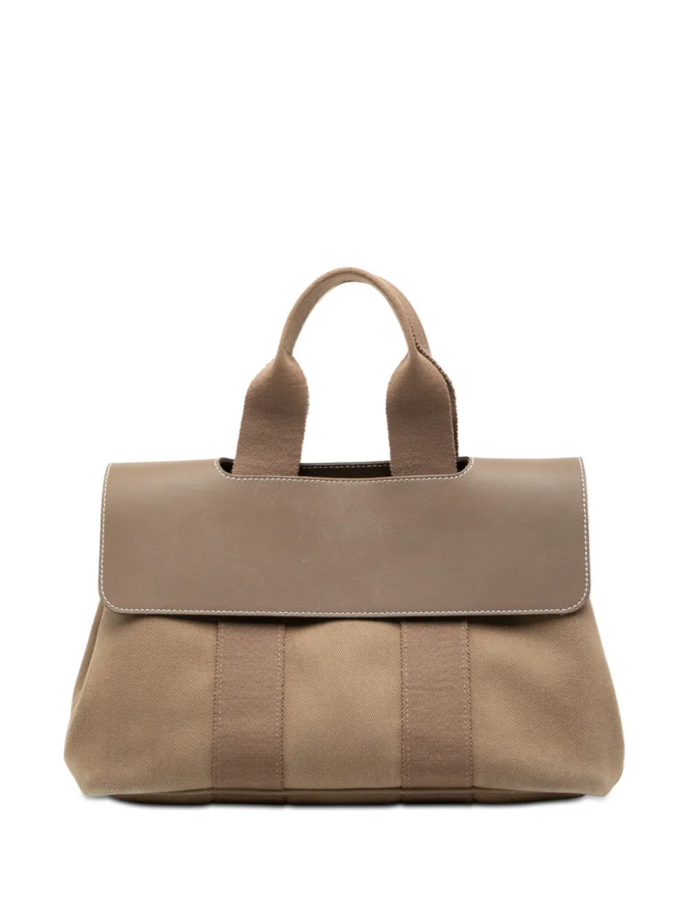 Hermès Pre-Owned 2000-2015 Toile and Swift Valparaiso PM handbag - Marrone