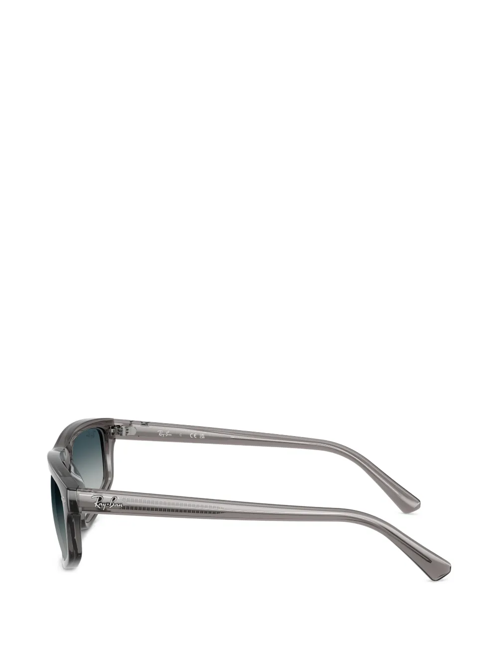 Ray-Ban Zonnebril met rechthoekig montuur Grijs