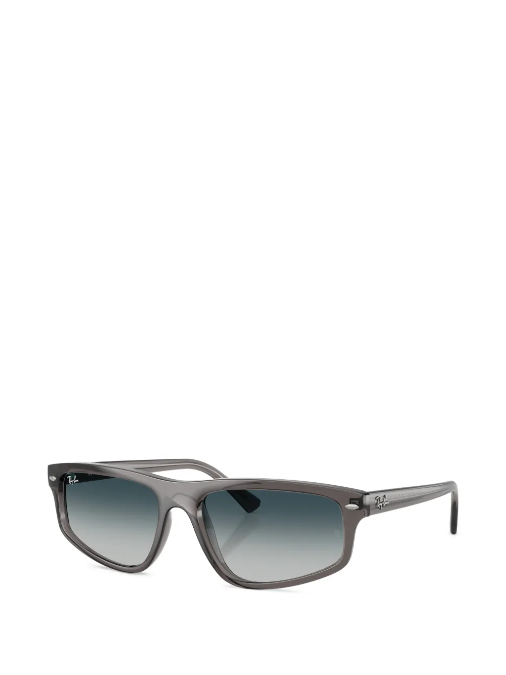Ray-Ban Zonnebril met rechthoekig montuur Grijs
