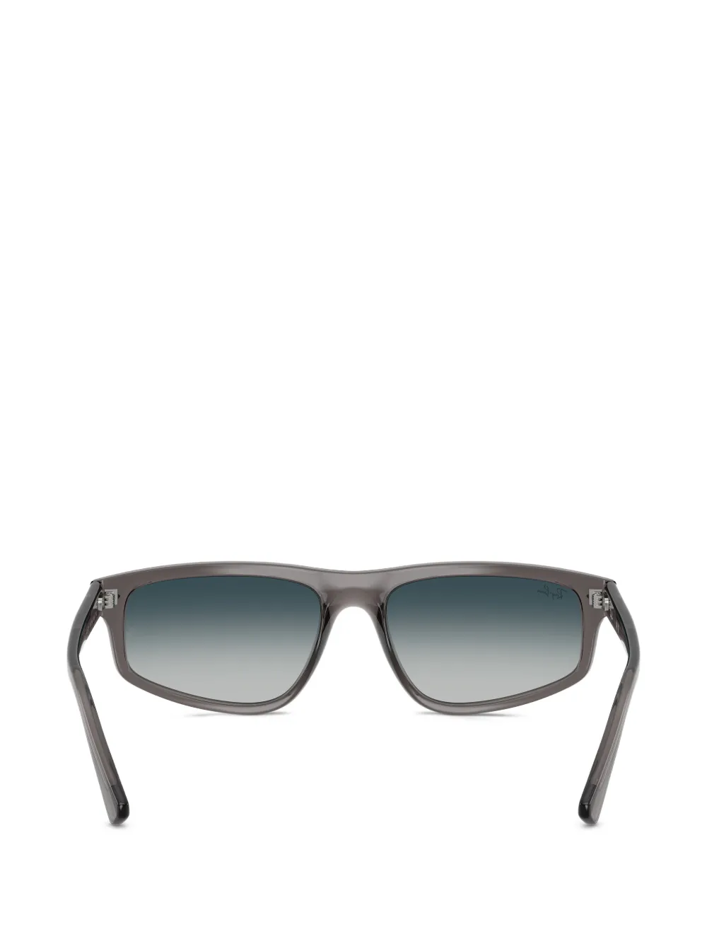 Ray-Ban Zonnebril met rechthoekig montuur Grijs