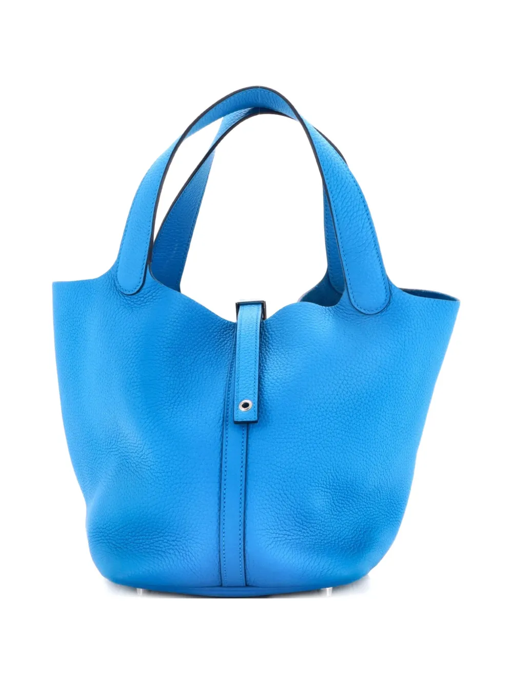 Hermès Pre-Owned Picotin Lock Bag Clemence MM bucket bag - Blu
