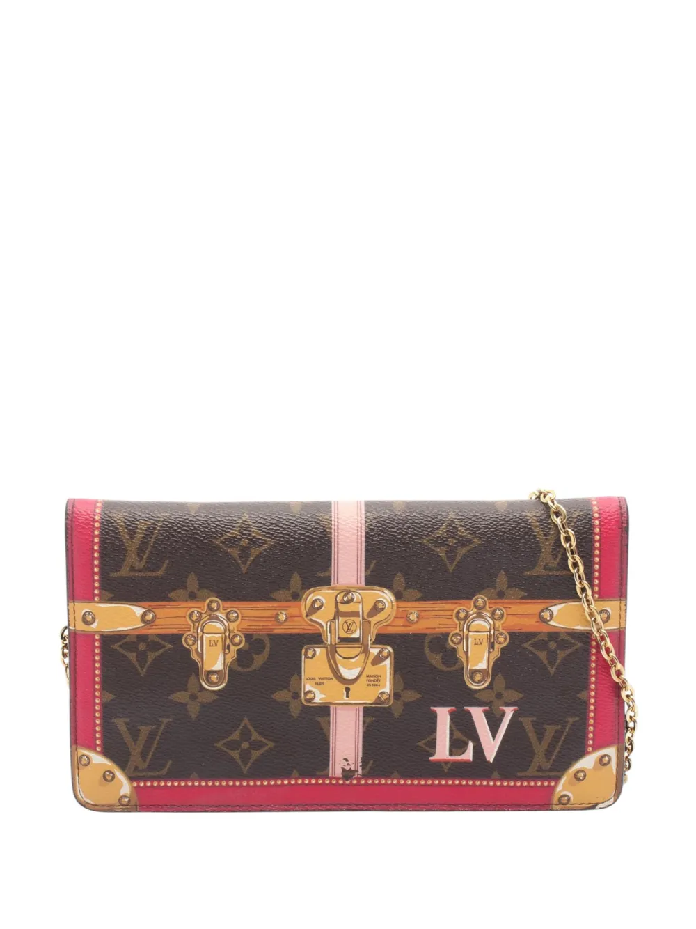 Louis Vuitton Pre-Owned 2018 Monogram Summer Trunks Pochette Weekend crossbody bag - Marrone