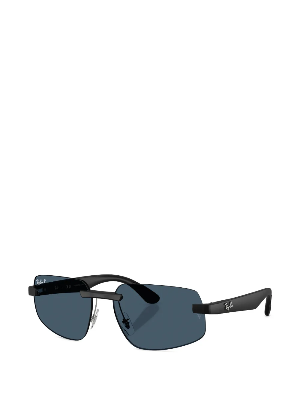Ray-Ban RB4475 zonnebril met gepolariseerd montuur Zwart