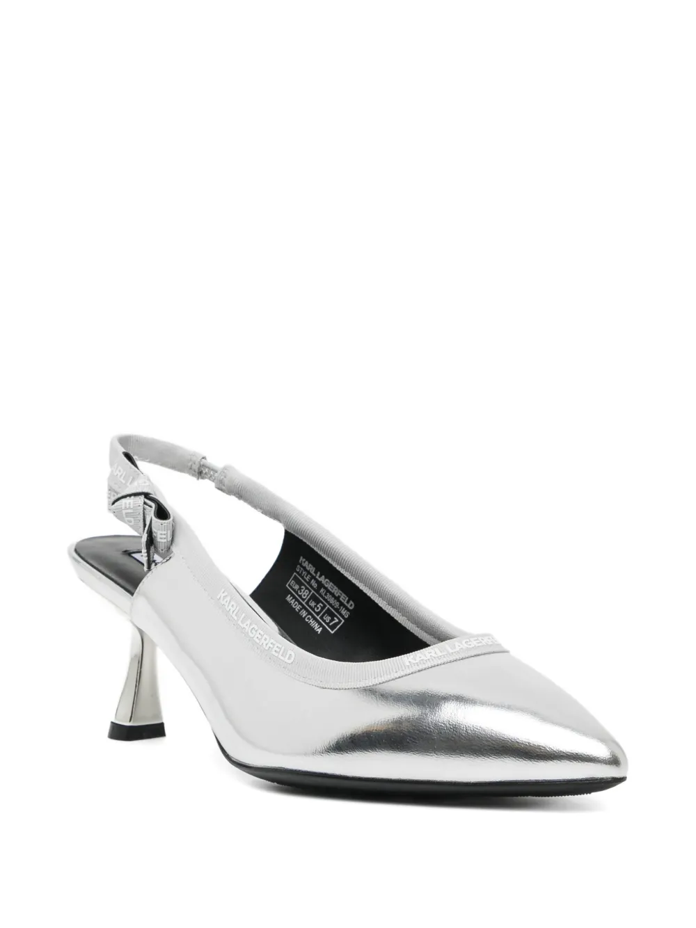 Karl Lagerfeld Panache pumps Zilver