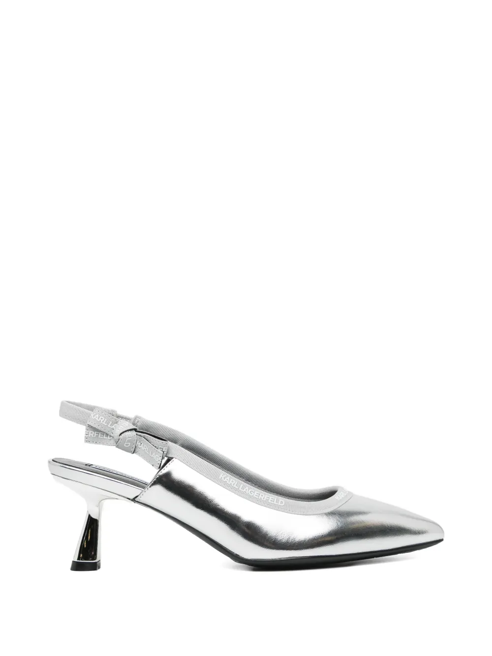 Karl Lagerfeld 40mm Panache pumps - Argento