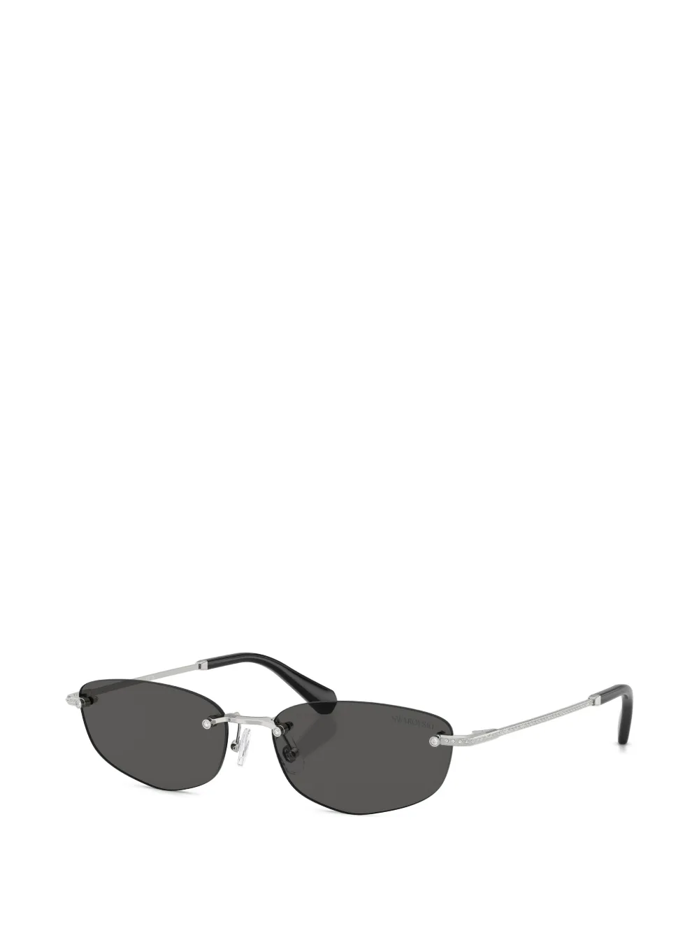 Swarovski Gafas De Sol Con Montura Rectangular - Plateado 