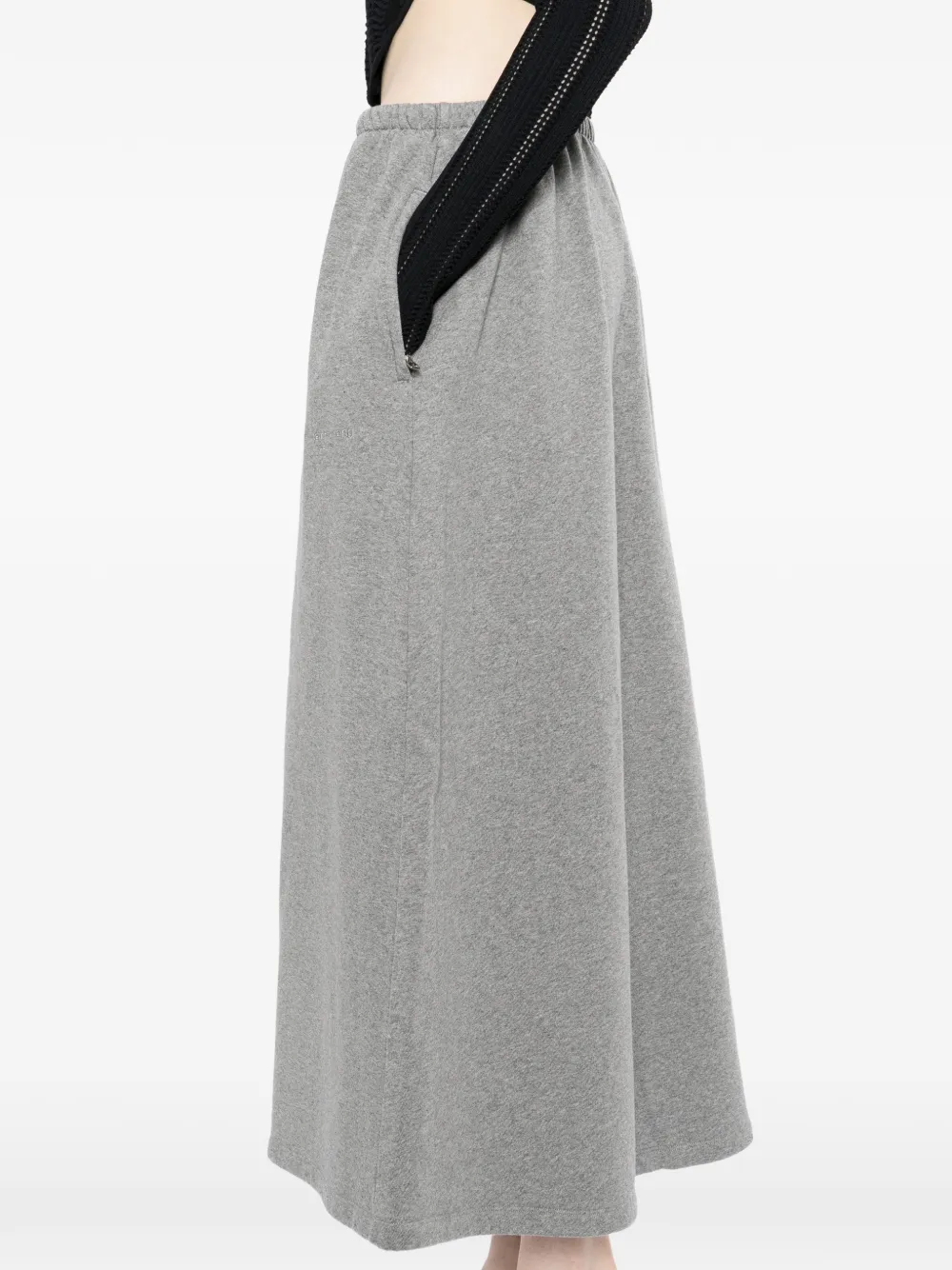 Alexander Wang Katoenen badstof midi-rok Grijs
