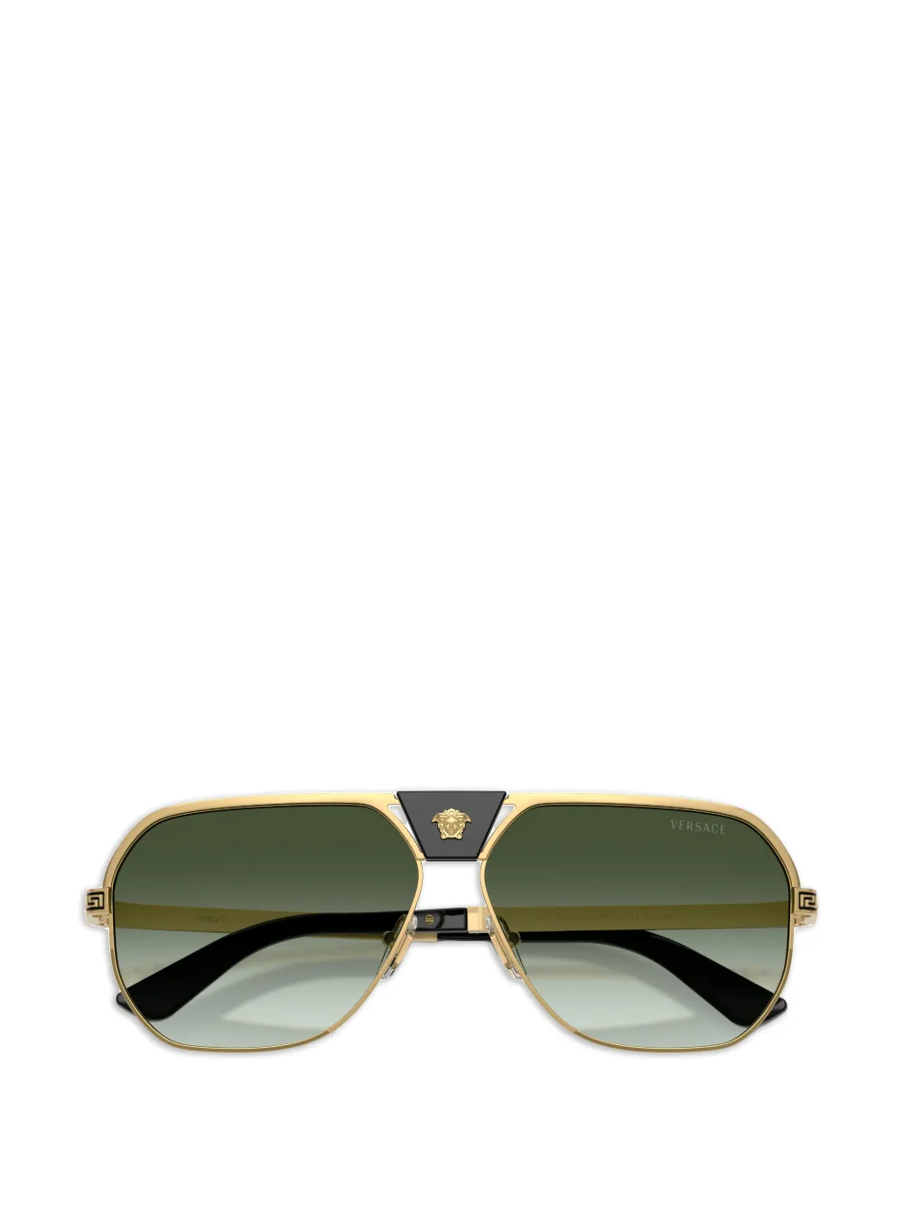 Versace Eyewear Greca Medusa zonnebril met piloten montuur Goud