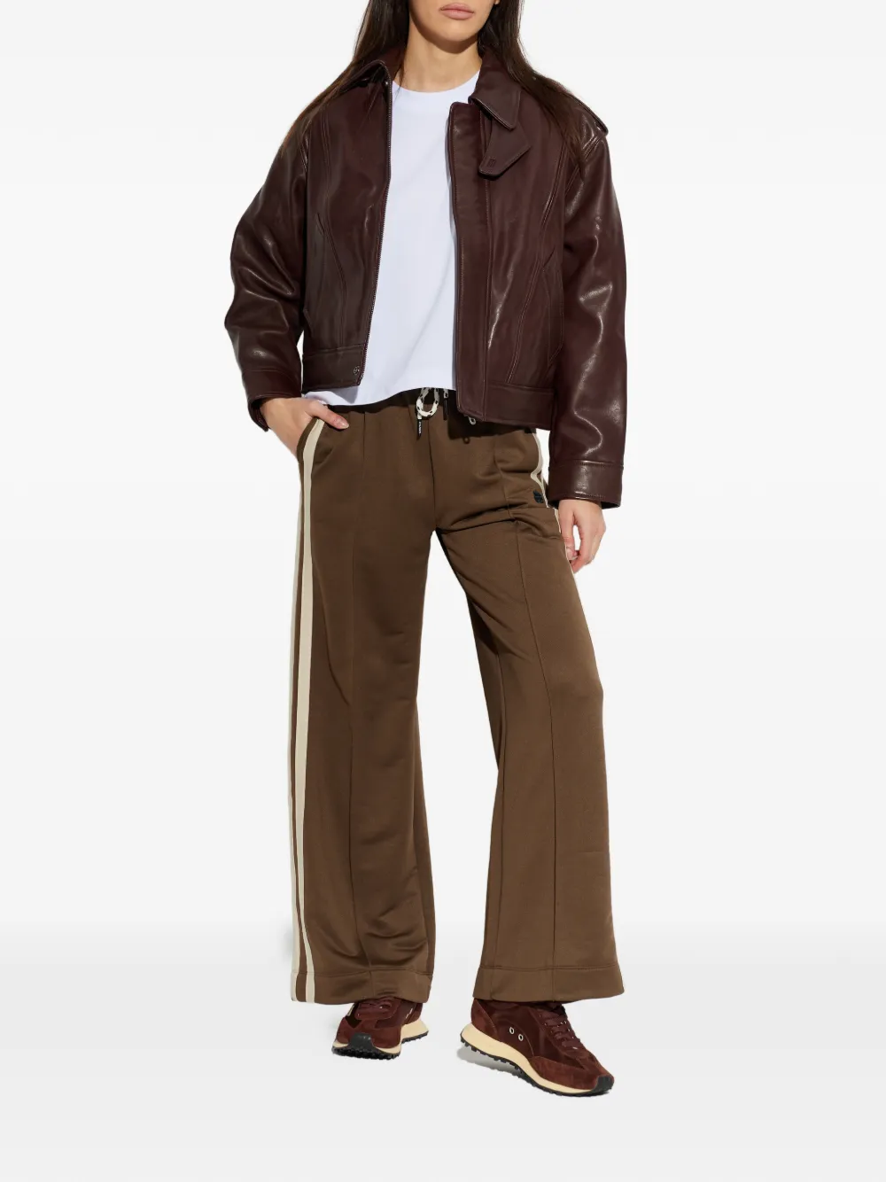  Munthe Boud Drawstring Track Pants - Brown 