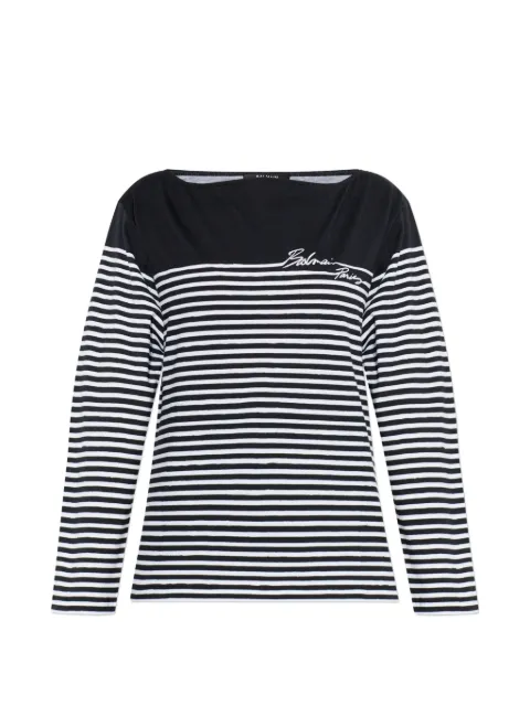 Balmain striped long-sleeved top