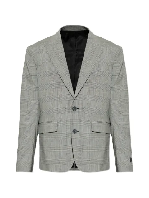 Balmain check two-button blazer