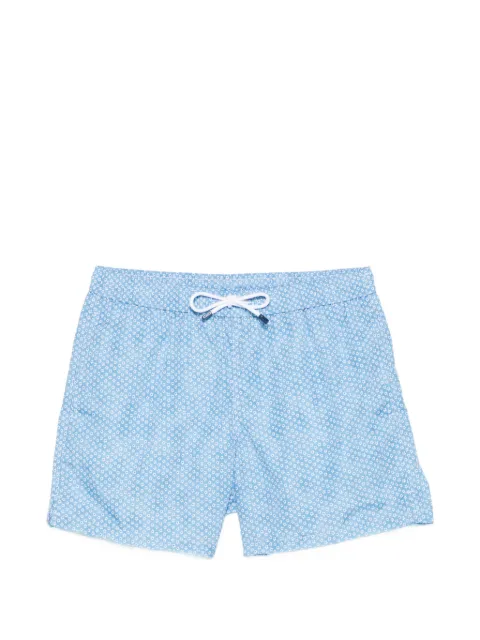 Fedeli drawstring patterned beach shorts