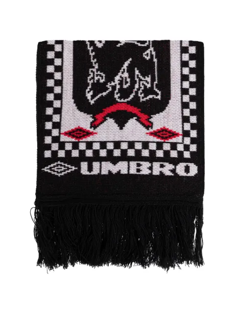 UMBRO fringed patterned scarf