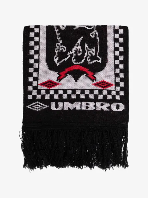 UMBRO fringed patterned scarf