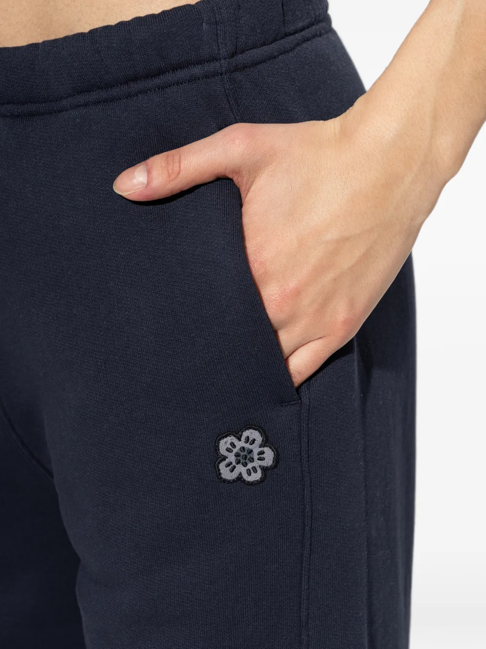 Kenzo Boke Flower broek met opgestikte zak Blauw