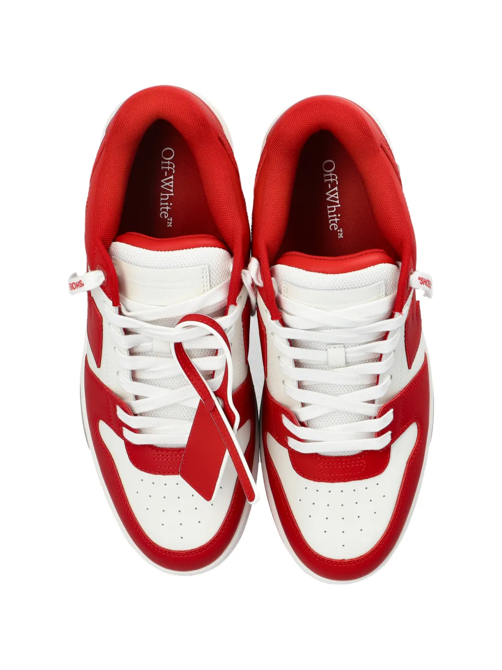 Off-White Out Of Office sneakers met pijldetail Rood