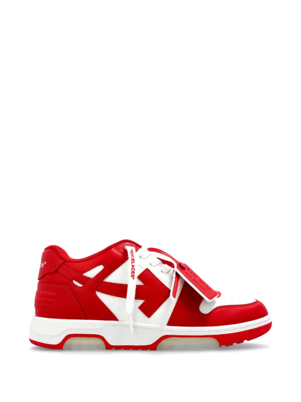 Off-White Out of Office Arrow-detail Sneakers in Red