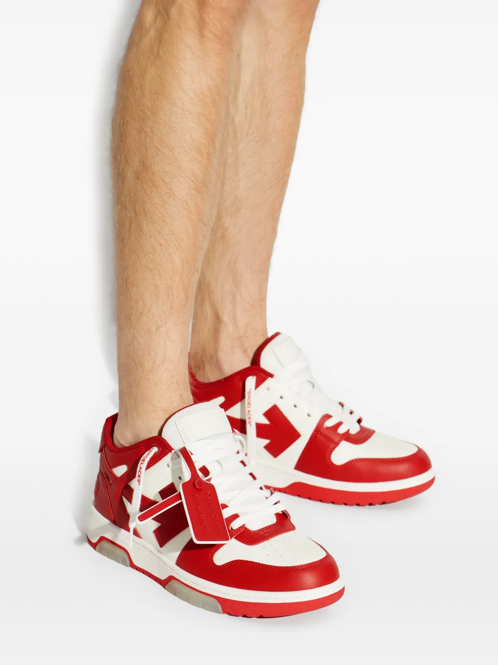 Off-White Out Of Office sneakers met pijldetail Rood