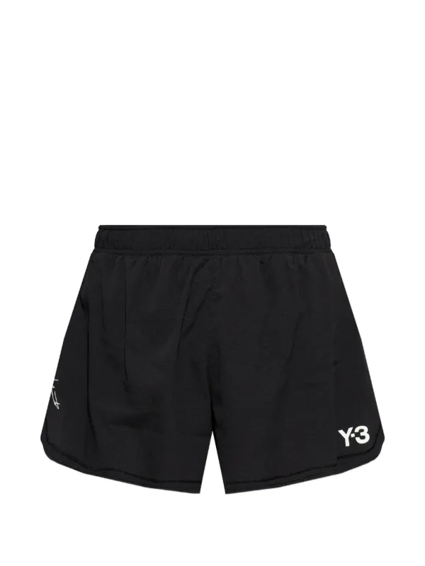 Y-3 メンズ ショートパンツ ブラック　ランニング Y-3 ランニング ショートパンツ | ブラック | FARFETCH JP