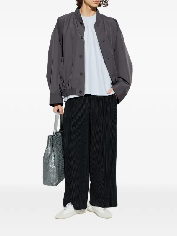 Homme Plissé Issey Miyake Carrier Carried button-front Bomber