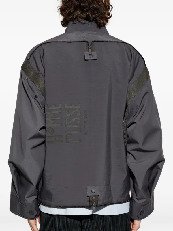 Homme Plissé Issey Miyake Carrier Carried button-front Bomber
