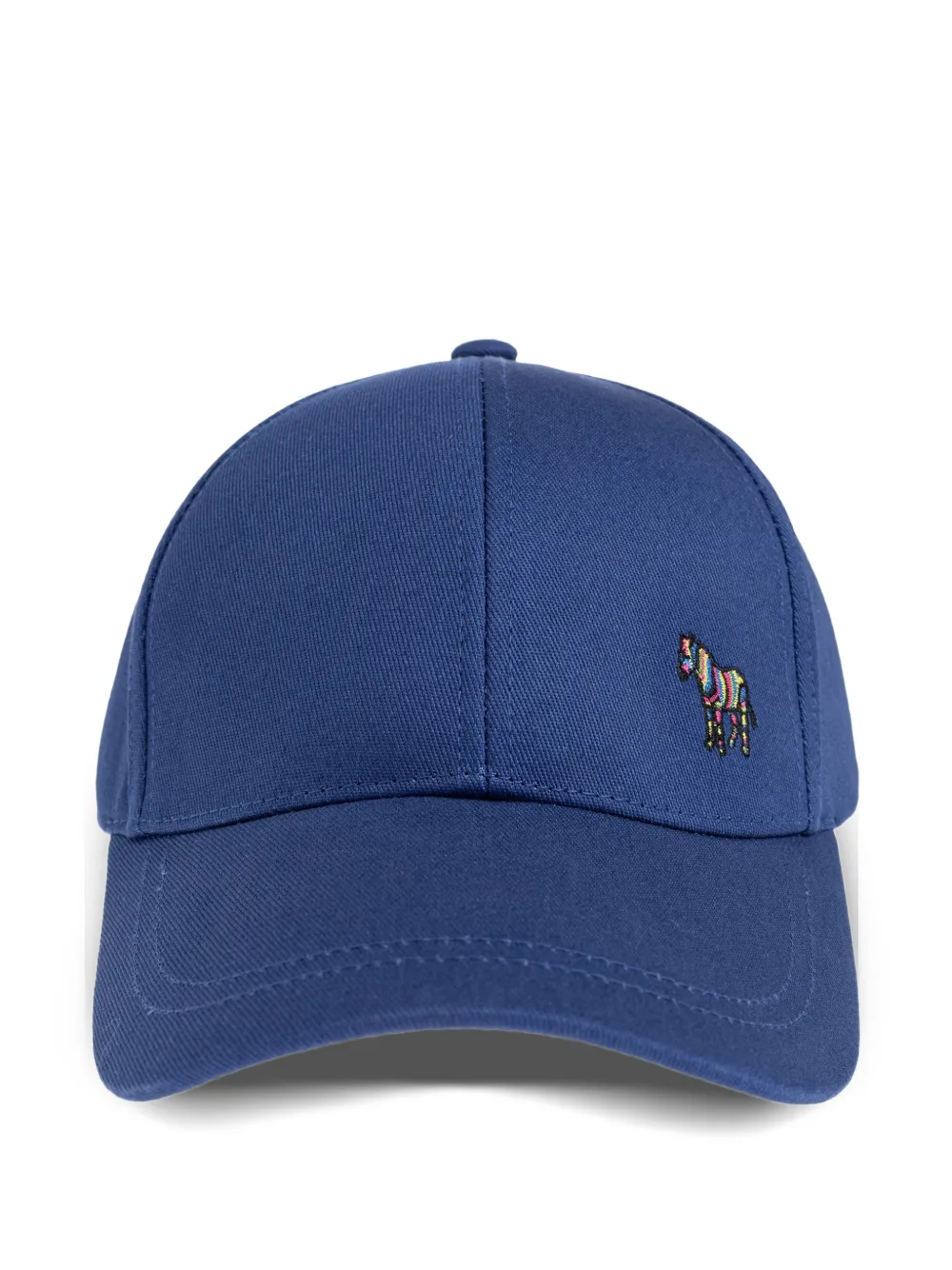 Paul Smith zebra-embroidered baseball cap - Blu
