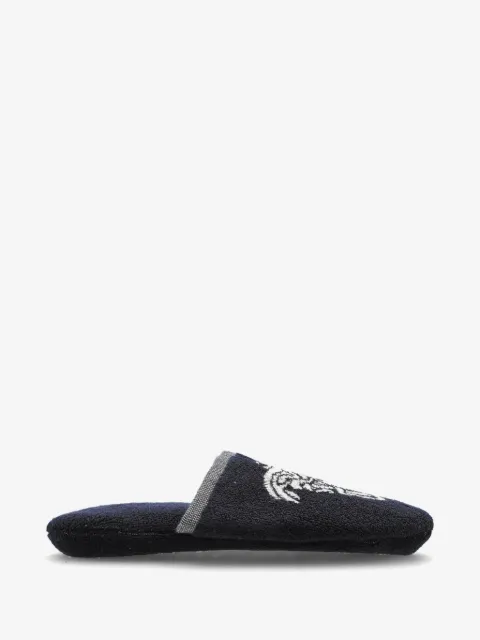 Versace cotton-terry jacquard slippers