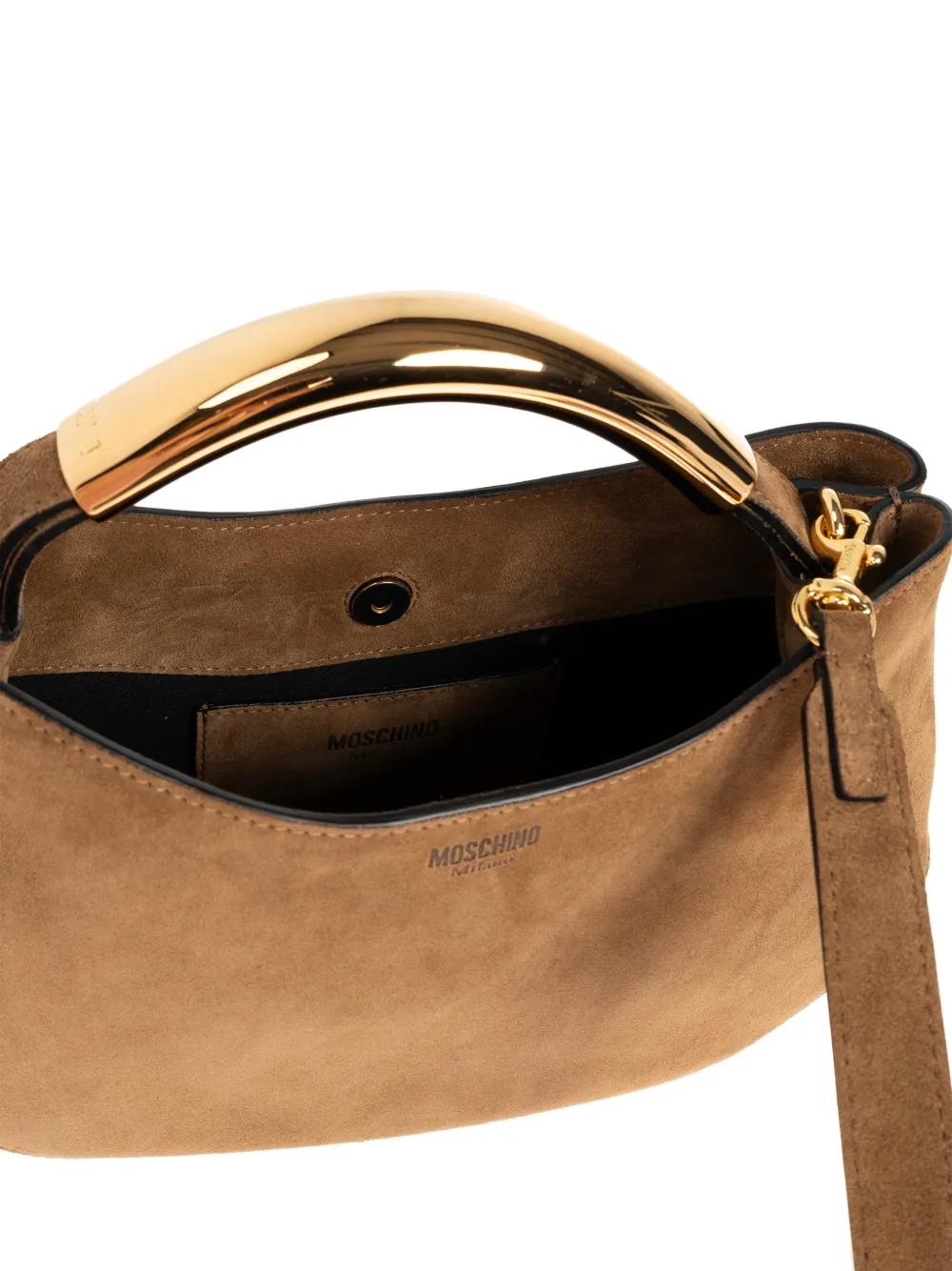 Moschino Handle me kleine shopper Bruin