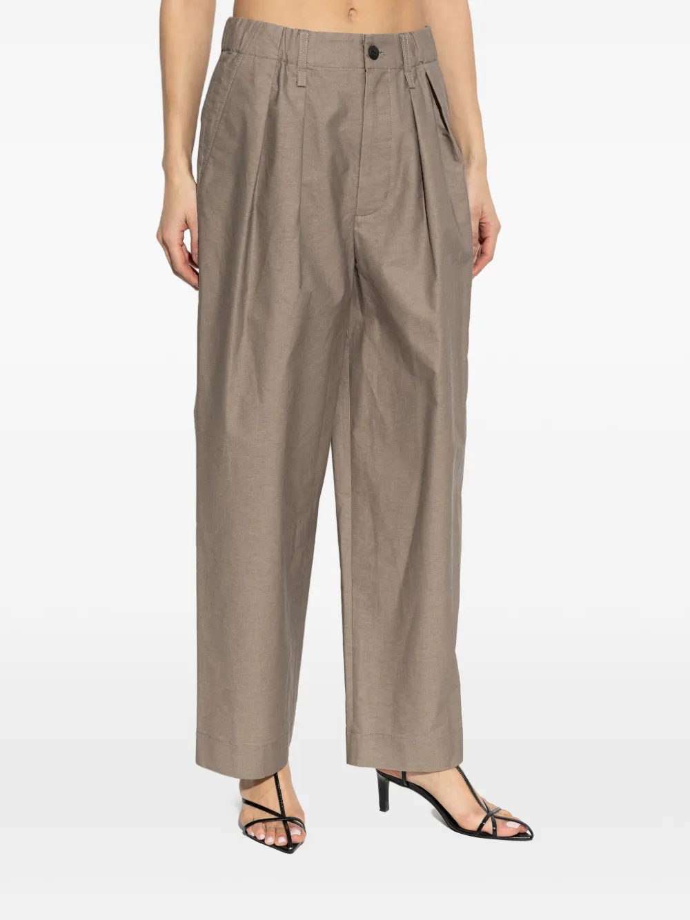  Issey Miyake Pleated Trousers - Neutrals 