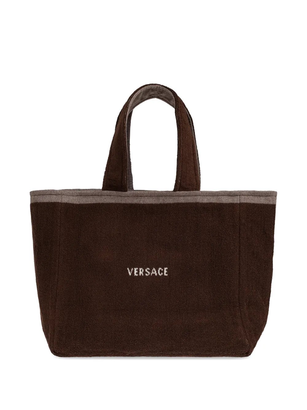 Versace Home Shopper met Medusa-patroon Bruin