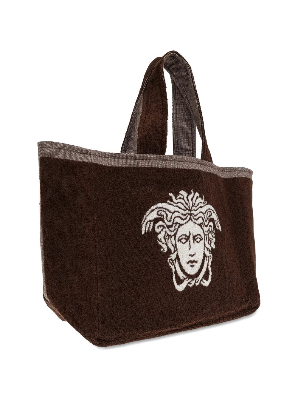 Versace Home Shopper met Medusa-patroon Bruin