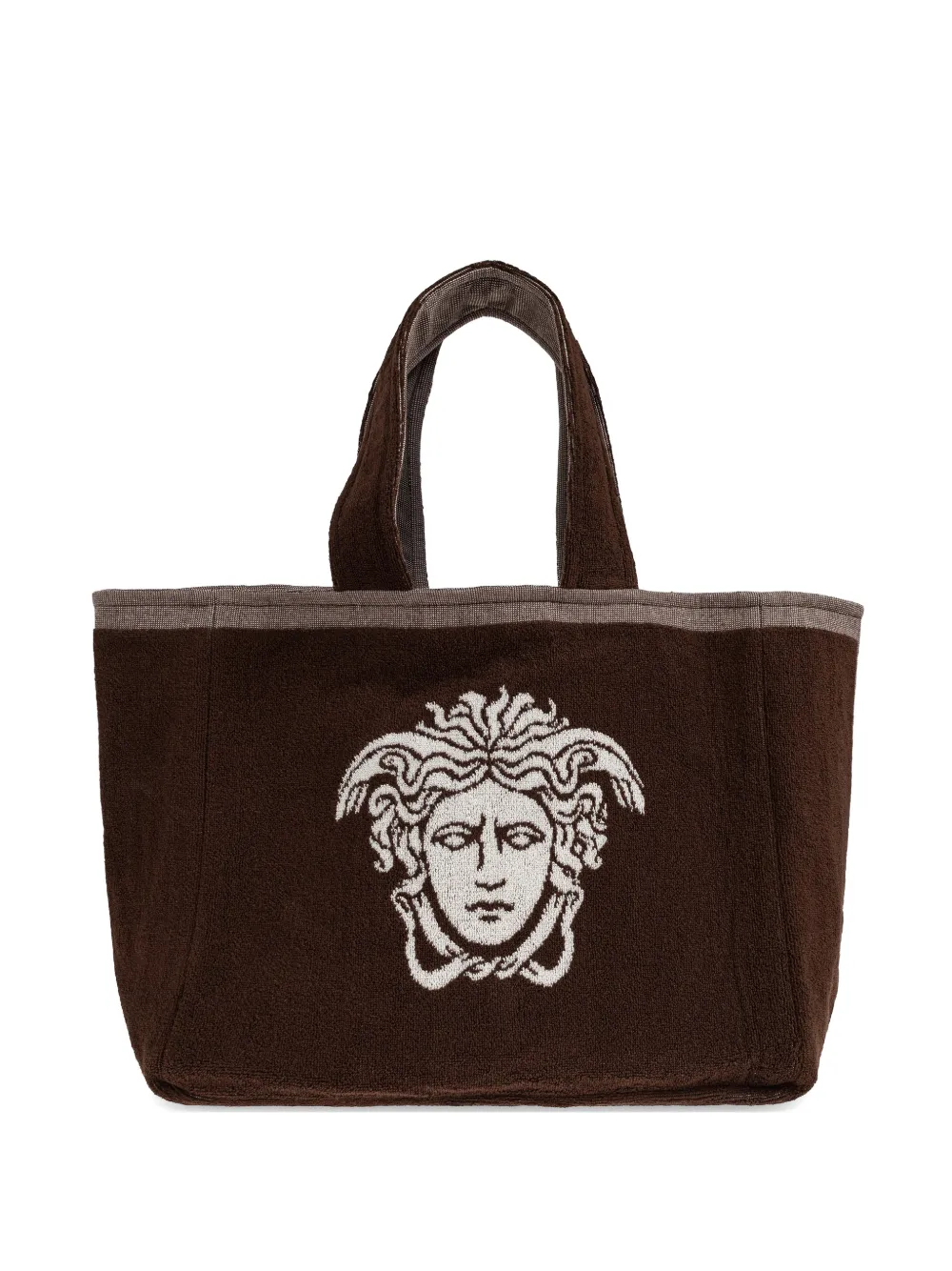 Versace Home medusa embroidery tote bag - Marrone
