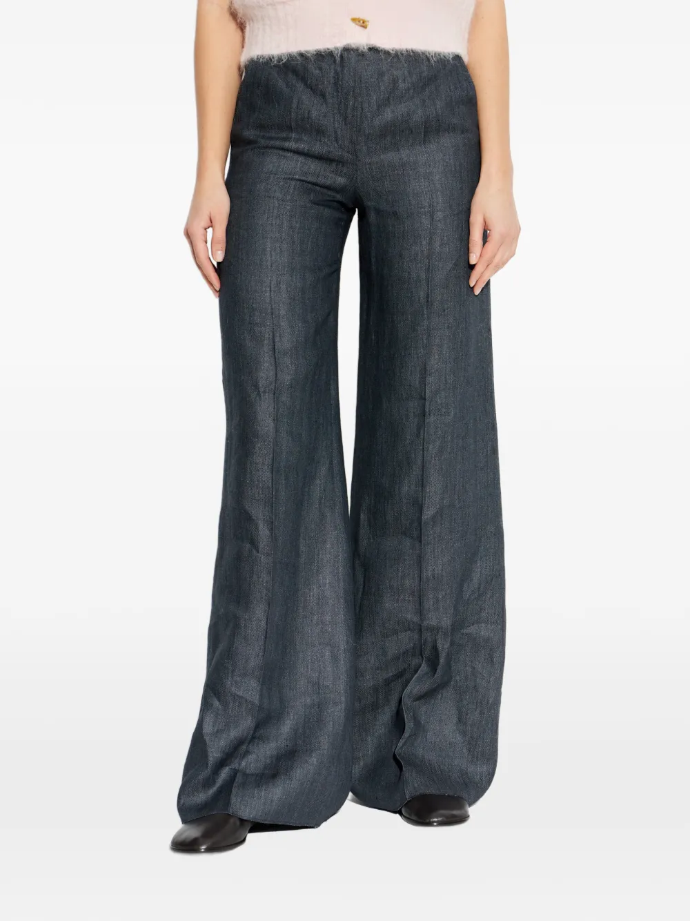 Max Mara Deserto flared trousers - Blau