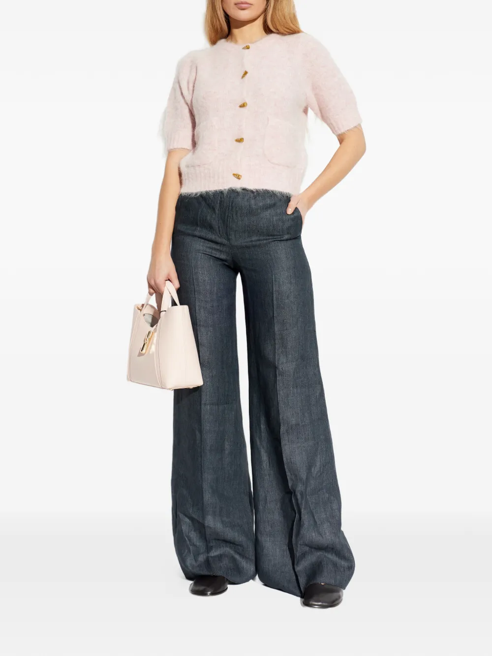  Max Mara Deserto Flared Trousers - Blue 