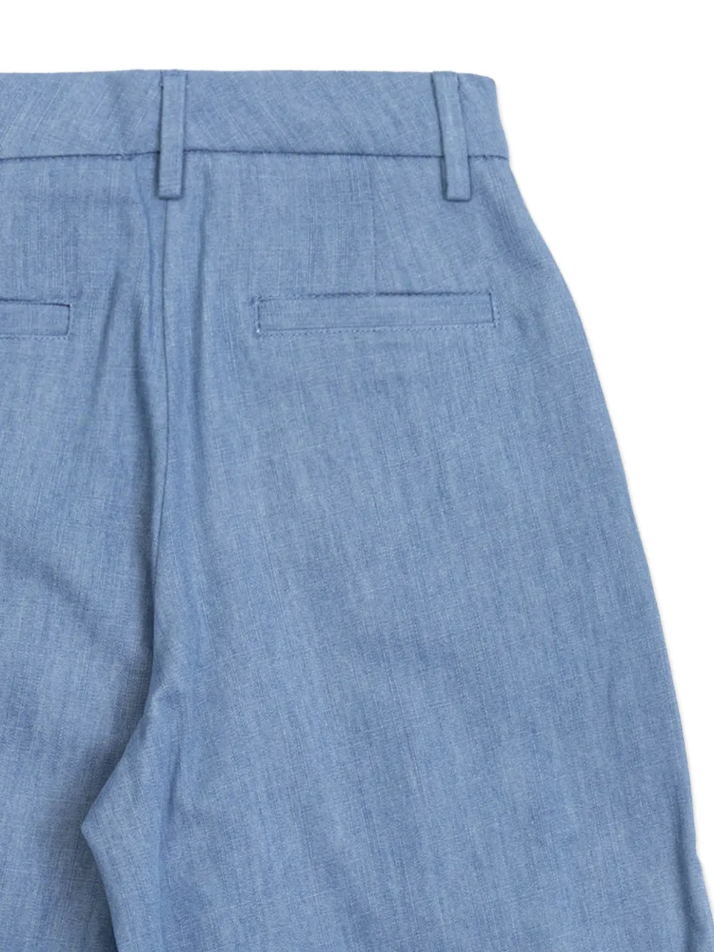 Balmain Kids Broek met wijde pijpen Blauw