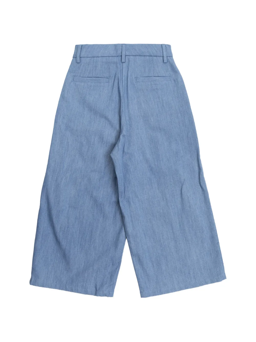Balmain Kids Broek met wijde pijpen Blauw