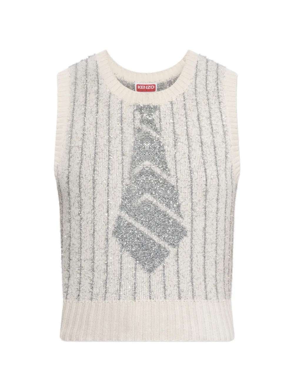Kenzo lurex knitted vest - Toni neutri