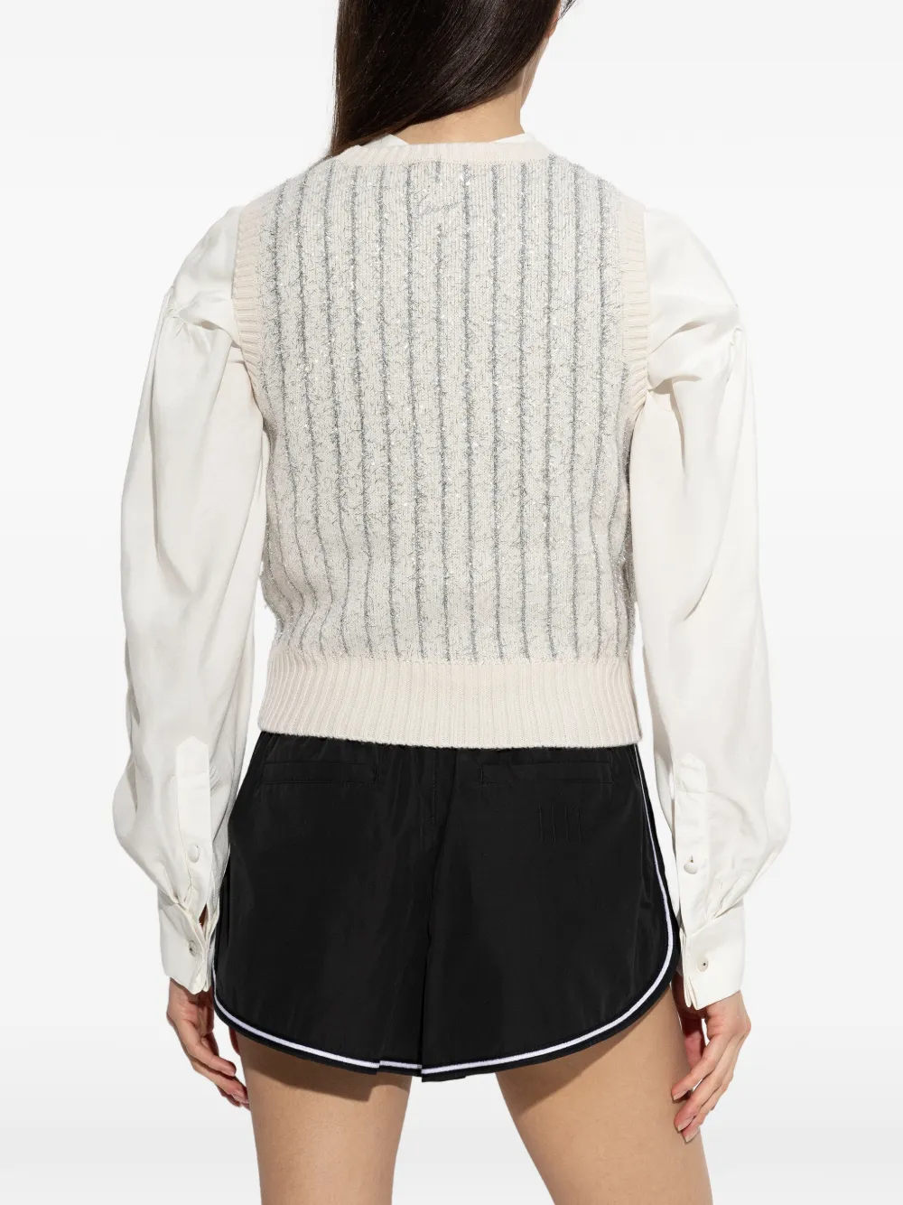 Kenzo Lurex gebreide top Beige