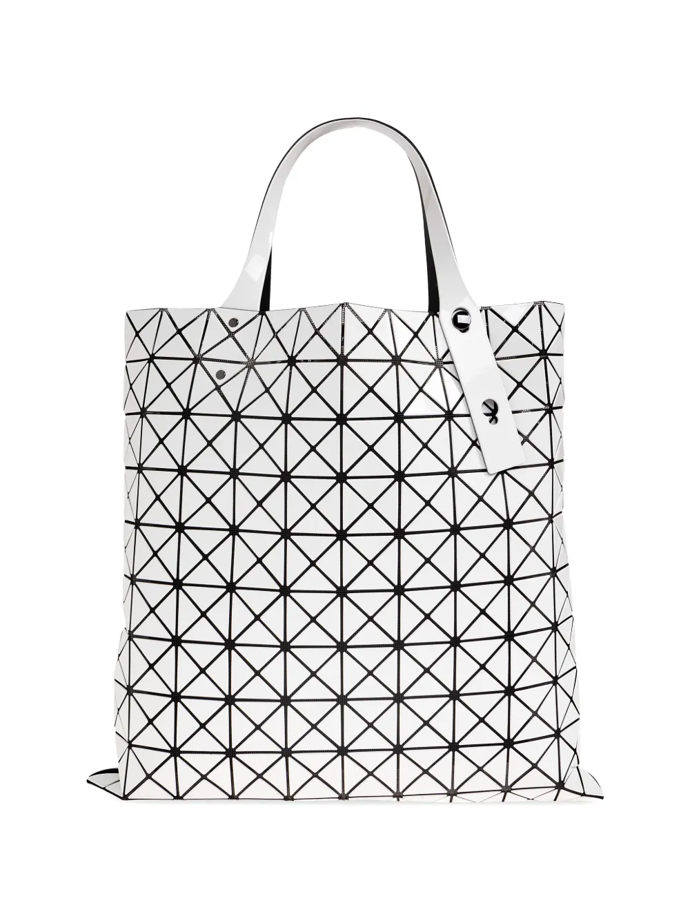 geometric-print tote bag