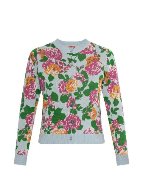 Kenzo floral-print knitted cardigan